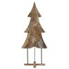 vidaXL Kerstboom met standaard Bruin 180 cm Massief teakhout