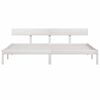 vidaXL Bedframe massief grenenhout wit 180x200 cm