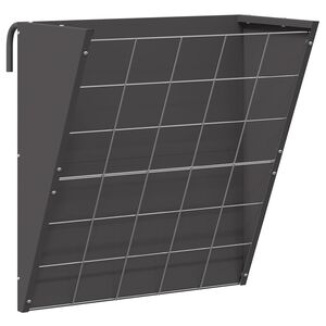 vidaXL Hangend Hooi Feeder Zwart 61 x 33 x 66 cm 5 kg
