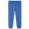 Kinderjoggingbroek 116 gem&ecirc;leerd blauw