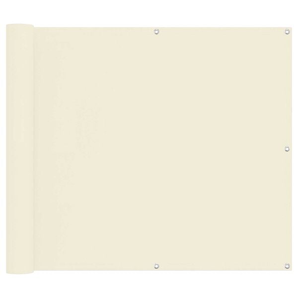 vidaXL Balkon Scherm Cr&egrave;me 100 x 300 cm Oxford Stof