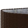 vidaXL 10-delige Loungeset met kussens poly rattan bruin