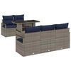 vidaXL Tuin Sofa Set 6 st 5-Aantal zitplaatsen Grijs poly rattan