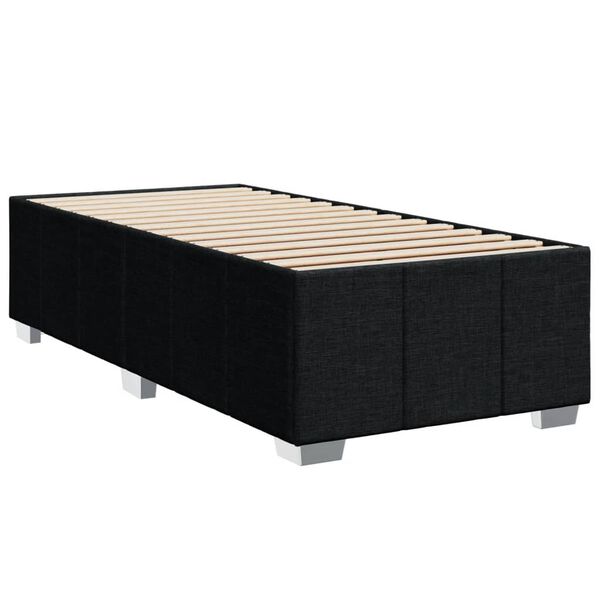 vidaXL Bedframe zonder matras 90x190 cm stof zwart