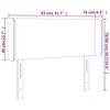 vidaXL Hoofdbord LED 83x16x78/88 cm fluweel roze