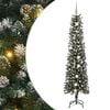 vidaXL Kunstkerstboom met 300 LED Groen 210 cm PVC en Plastic en Staal