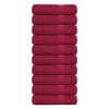 vidaXL Badhanddoeken FROGN 10 st 100x150 cm 360 g/m&sup2; bordeaux