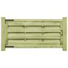 vidaXL Poorten 2 st 150x75 cm ge&iuml;mpregneerd grenenhout groen
