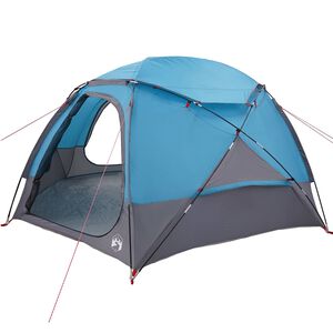 vidaXL Koepeltent met Verwijderbare Regenkap Blauw 4-persoons