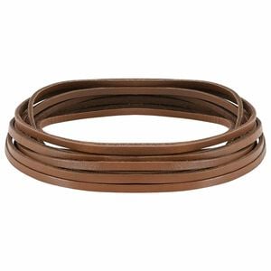 vidaXL Leren Strap Bruin 200 x 0,3 cm Leer