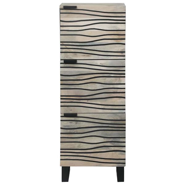 vidaXL Media-opslagkasten en rekken Wit en zwart 40 x 33 x 110 cm