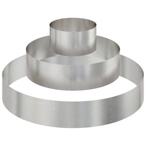 vidaXL Tuin Bloempot Zilver 120 x 120 x 20 cm Roestvrij staal