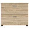 vidaXL Badkamer Kast met lade Sonoma Eiken 76,5 x 35 x 64 cm