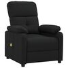 vidaXL Massagestoel stof zwart