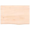 vidaXL Wastafelblad 60x40x(2-6) cm onbehandeld massief hout