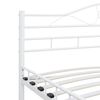 vidaXL Bedframe metaal wit 160x200 cm