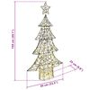 vidaXL Kerstboom met 160 LED Warmwit 150 cm Rattan