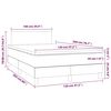 vidaXL Boxspring met matras fluweel donkergroen 120x200 cm