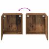 vidaXL TV Wandkast Wandgemonteerd Oud Hout 40,5x30x40cm Bewerkt hout