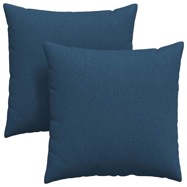vidaXL Sofa Kussens 2 pcs Blauw 60 x 60 cm Stof