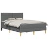 vidaXL Bedframe 120 x 190 cm Donkergrijs