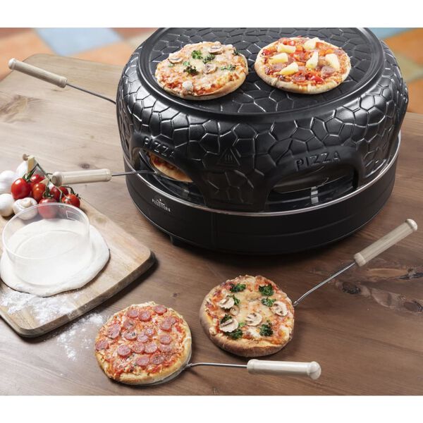 Bestron Pizzamaker voor 6 personen APD600Z 910 W zwart