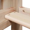 vidaXL Halfhoogslaper met ladder en bedhuis grenenhout 90x190 cm