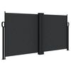 vidaXL Windscherm uittrekbaar 120x600 cm zwart