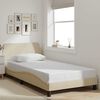 vidaXL Bedframe "Dover" 100x200 cm stof cr&egrave;mekleurig