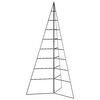 vidaXL Kerstdecoratie kerstboom 180 cm metaal zwart