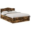 vidaXL Bedframe met lade Gerookt eiken 140 x 190 cm Ingenieurshout
