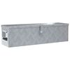 vidaXL Aluminium kist 80,5x22x22 cm zilverkleurig