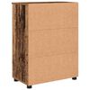 vidaXL Badkamer Kast Oud Hout 60 x 35 x 80 cm Bewerkt hout & Metaal