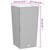 vidaXL Plantenbak met uitneembare bak rattan-look 21/49 L PP antraciet