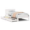 vidaXL Bedframe met lades massief grenenhout wit 90x200 cm