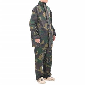 Regenpak 2-delig met capuchon (heren / camouflage / maat L)