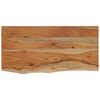 vidaXL Wandschap rechthoekig natuurlijke rand 40x20x3,8 cm acaciahout