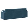 vidaXL Bank Blauw 228 x 78 x 80 cm Fluweel