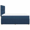 vidaXL Boxspring met matras stof blauw 140x190 cm