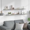 vidaXL Wandschappen 2 st 115x9x3 cm betongrijs