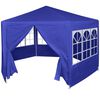 vidaXL Feesttent met 6 zijwanden 2x2 m blauw
