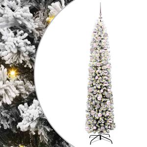 vidaXL Kunstkerstboom Groen 180 cm PVC en Staal en Kunststof