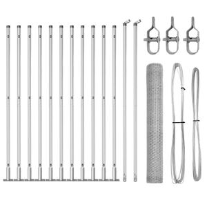 vidaXL Afrasteringspaal Zilverkleurig