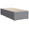 vidaXL Boxspring met matras stof lichtgrijs 100x200 cm