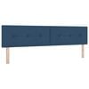 vidaXL Boxspring bed met matras met LED Blauw 200 x 200 cm Stof