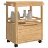 vidaXL Keuken Trolley FLORO Wasbruin 72,5 x 45 x 80 cm