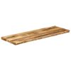 vidaXL Tafelblad met natuurlijke rand 110x40x2,5 cm massief mangohout