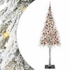 vidaXL Kerstboom met 300 LED met standaard Wit 210 cm PE en staal