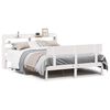 vidaXL Bedframe zonder matras massief grenenhout wit 120x200 cm
