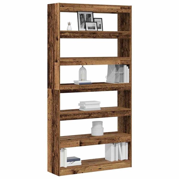 vidaXL Boekenkast Artisan Eiken 100 x 30 x 198 cm Bewerkt hout